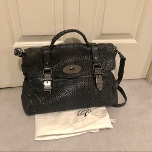 Mulberry Pebbled Leather Oversized Buckle Alexa